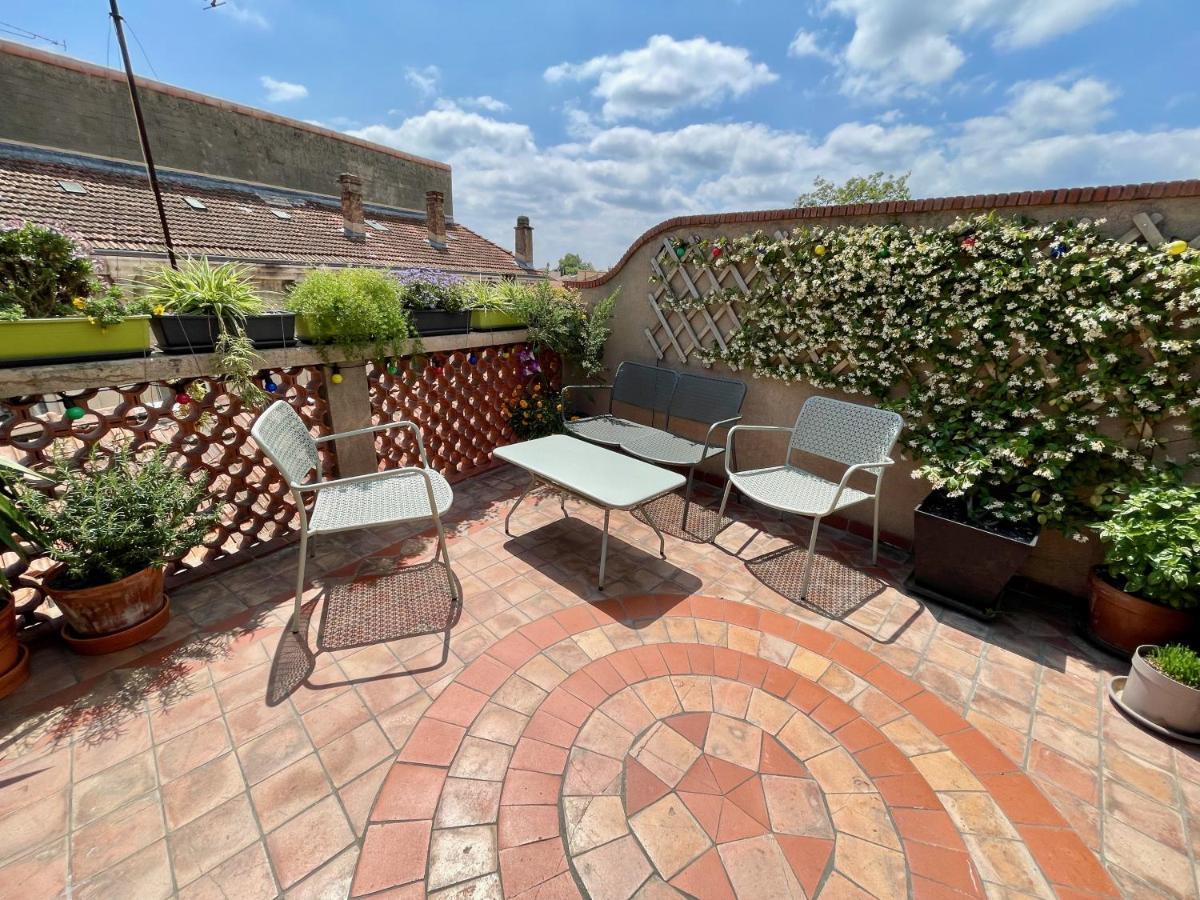 L'Atypique - T3 Grande Terrasse, Bbq Vue Et Cheminee Lägenhet Avignon Exteriör bild