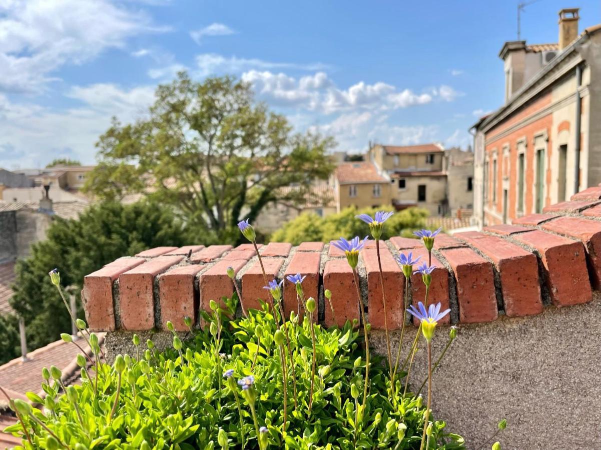 L'Atypique - T3 Grande Terrasse, Bbq Vue Et Cheminee Lägenhet Avignon Exteriör bild